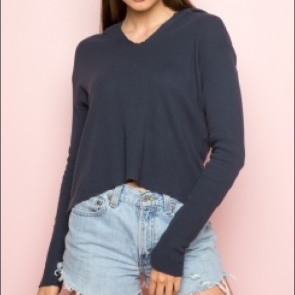 Brandy Melville Collette Thermal Hoodie - Picture 1 of 4
